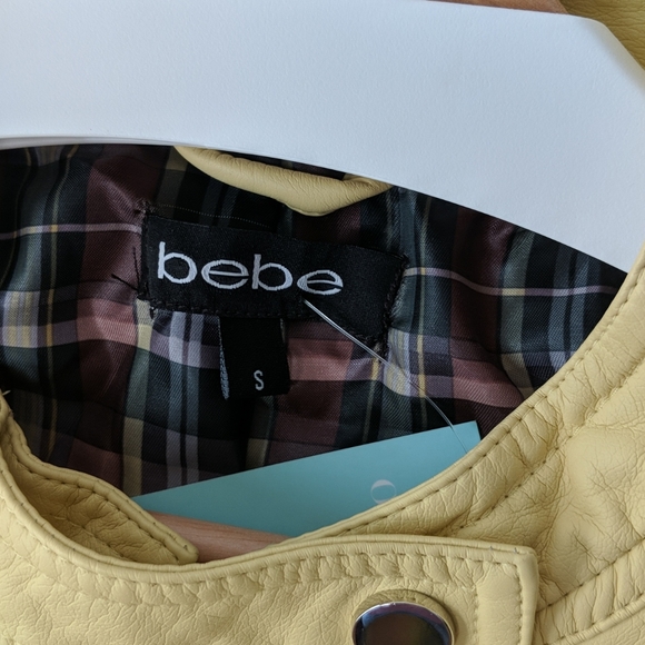 Leather jacket pastel yellow - Picture 2 of 3